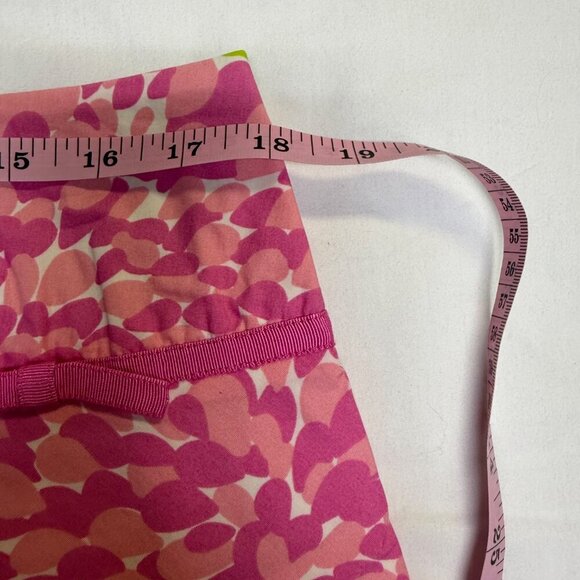 Lilly Pulitzer Vintage A-Line Skirt 14 Lime Green Pink Floral Lined - Picture 10 of 11